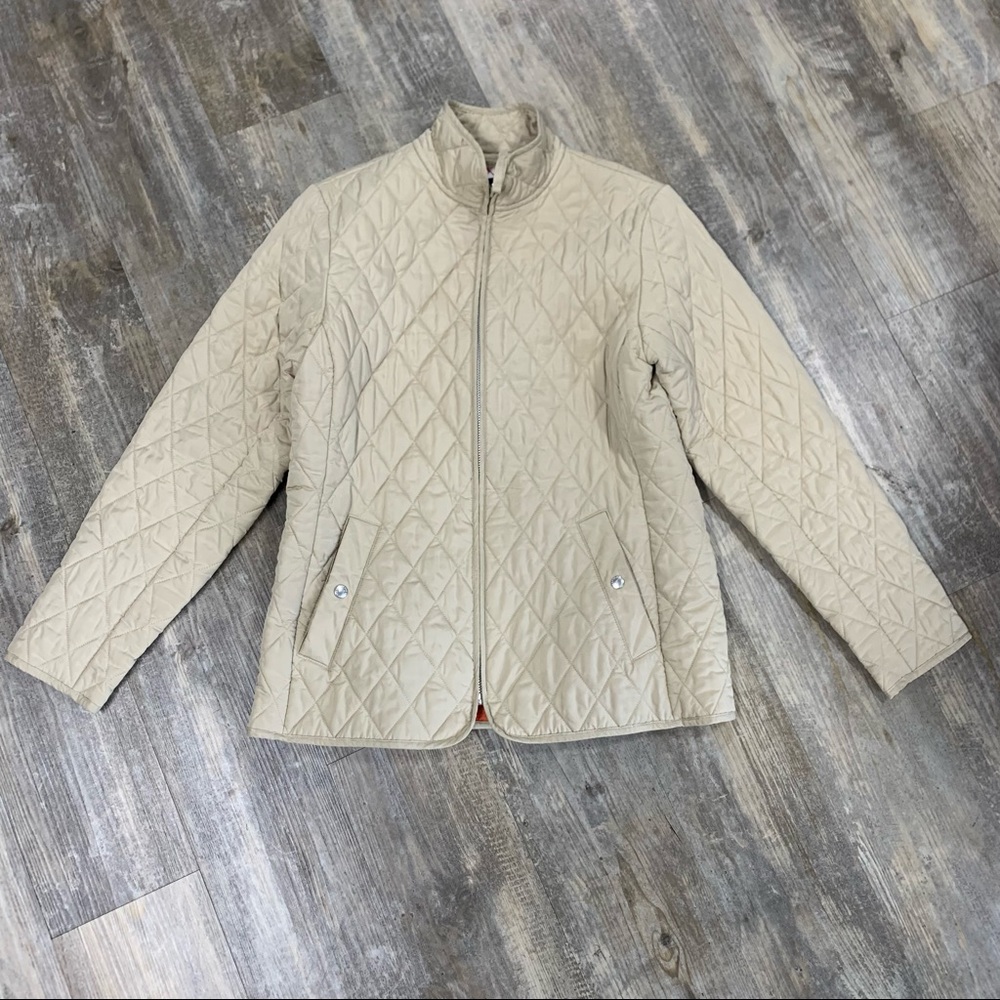 Lands’ End Quilted Lightweight Jacket Coat